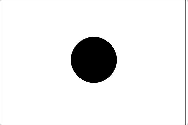 1. 黒色の円のシェイプを作成する